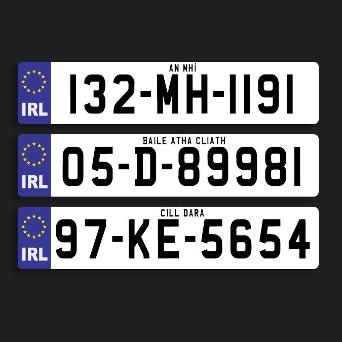 2D NCT number reg plate