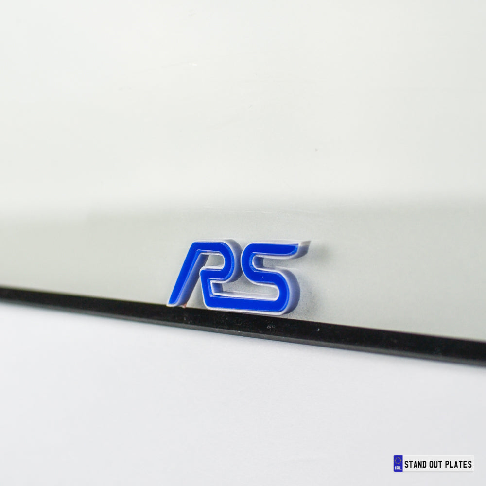 3D/4D Plain White Sporty Irish Number Plate