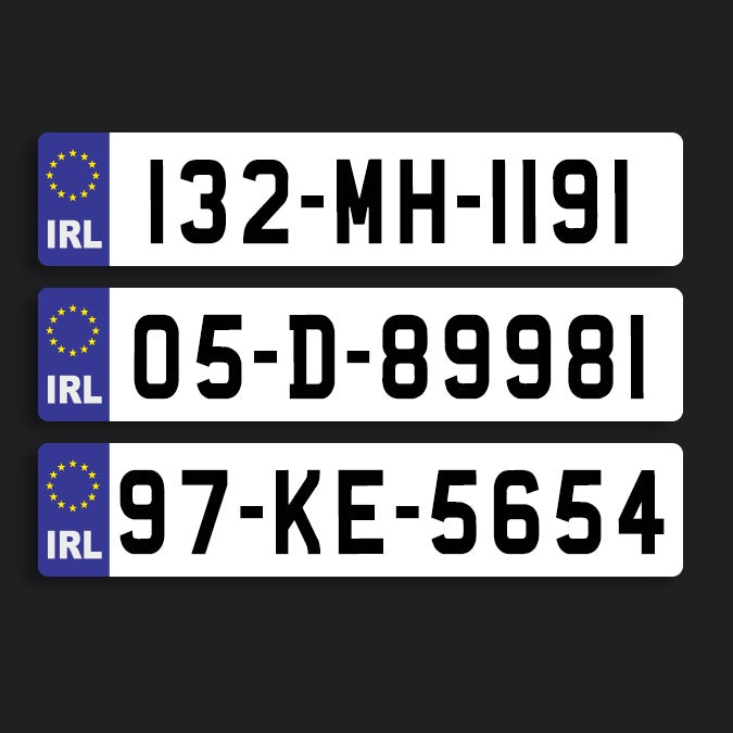 2D White Irish Plate - IRL only