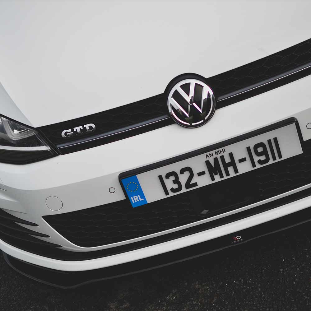 3D/4D number plate Irish font - front