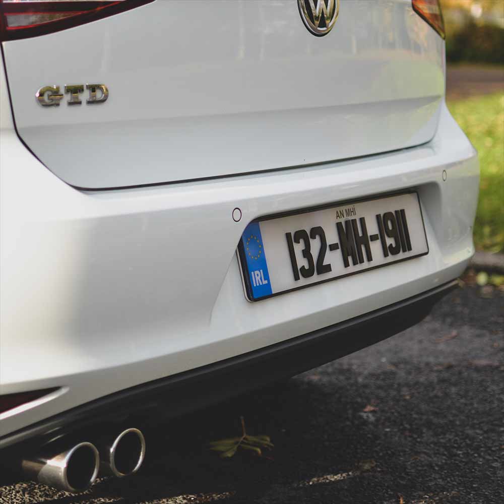 3D/4D Irish Number Plate IRL Font Stand Out Plates