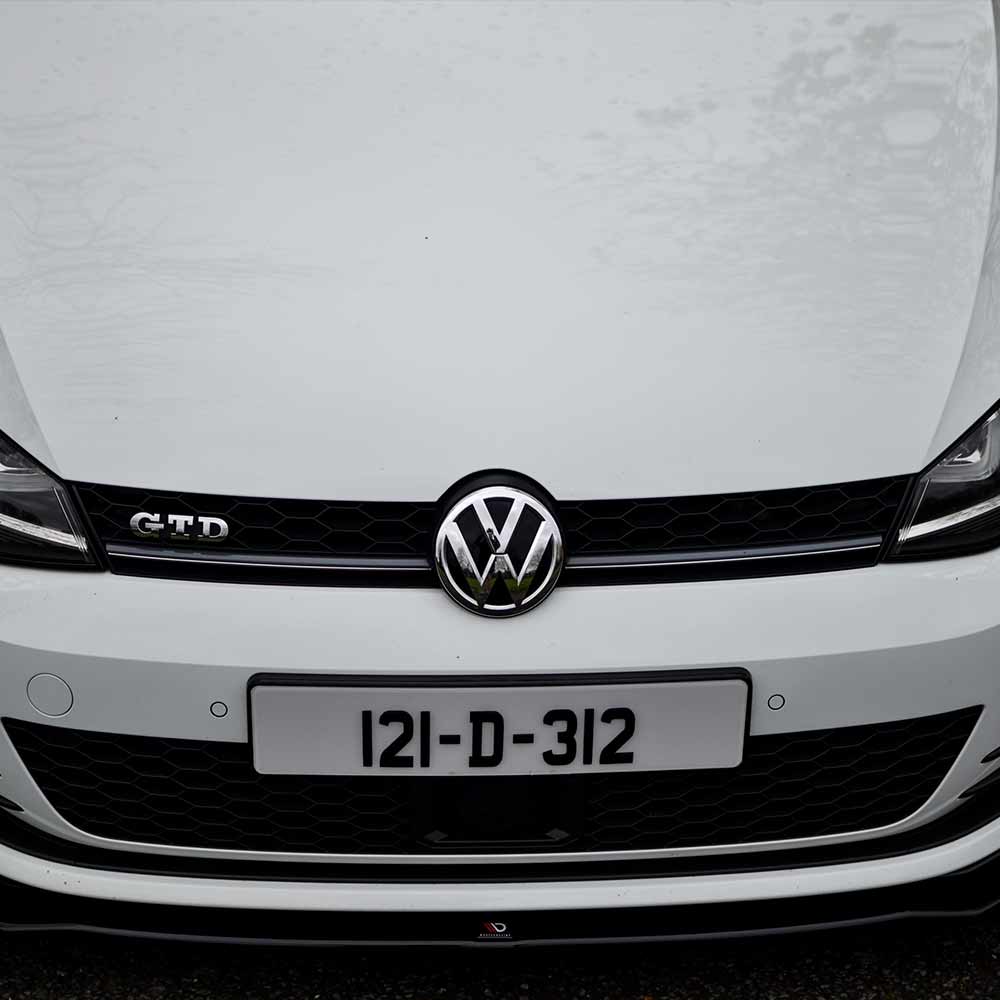 3D/4D Irish Number Plate Plain White IRL font Stand Out Plates